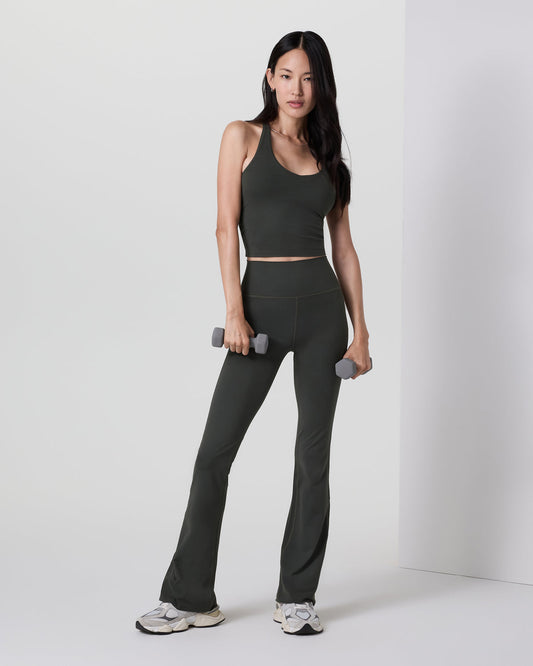 Halo Slim Flare Pant Women's Kale Pants - Vuori Clothing