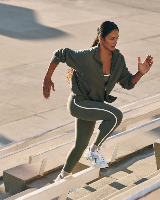 Vuori AllTheFeels™ Corset Legging Women's Agate Green Leggings - Vuori Clothing