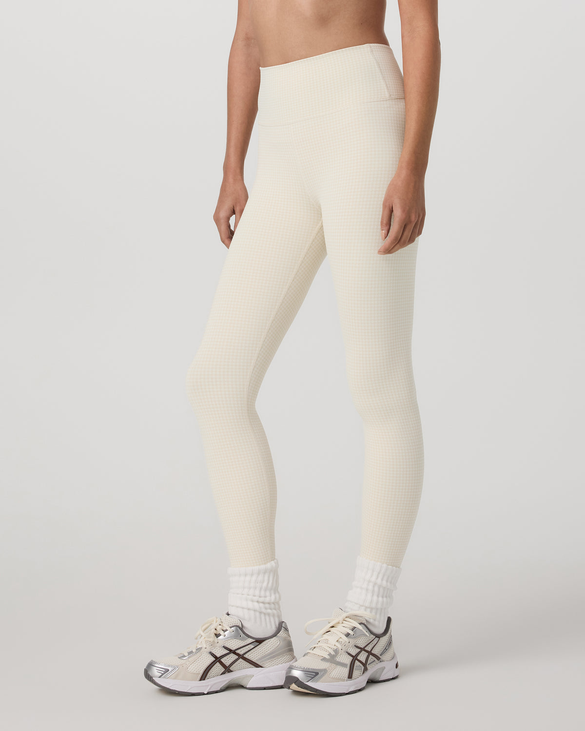 Micro Houndstooth Legging Natural Micro Houndstooth - Vuori Clothing