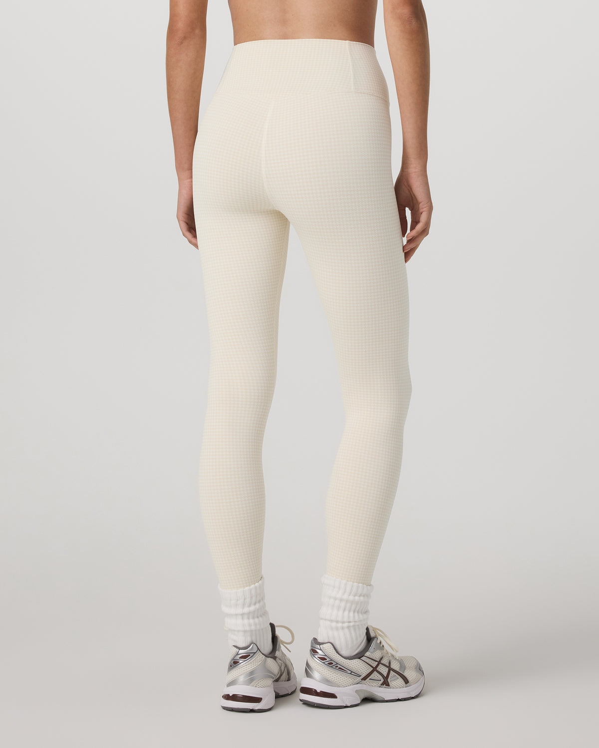 Micro Houndstooth Legging Natural Micro Houndstooth - Vuori Clothing