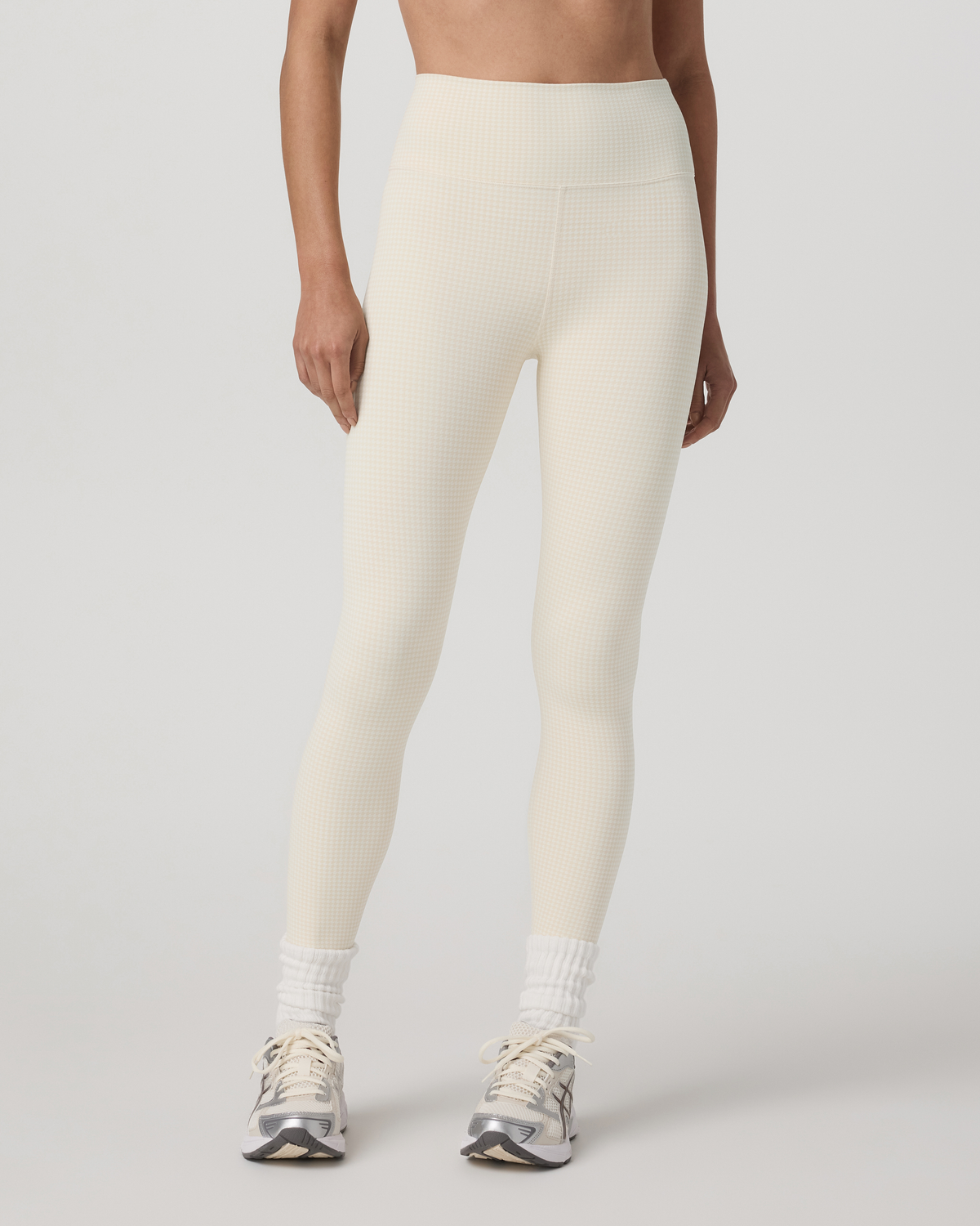 Micro Houndstooth Legging Natural Micro Houndstooth - Vuori Clothing