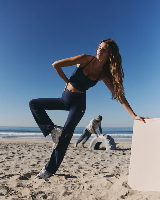 Vuori AllTheFeels™ Straight Leg Women's Blue Coast Leggings - Vuori Clothing