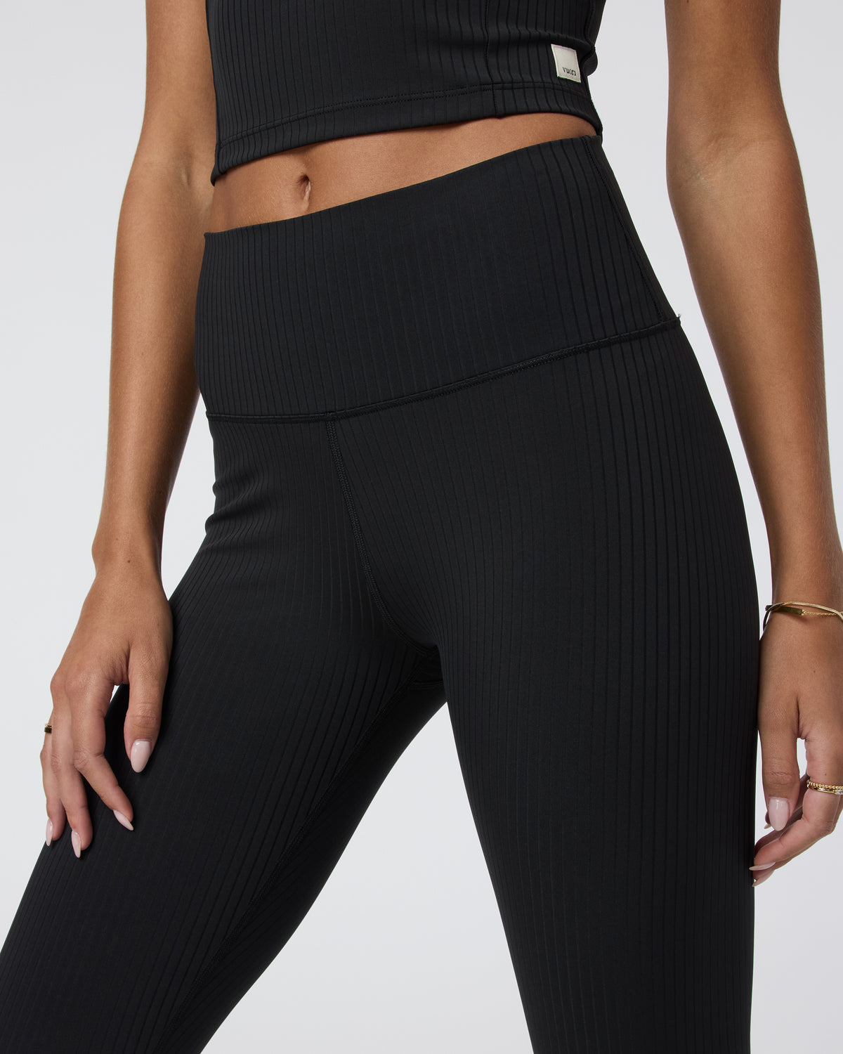 Inversion Rib Legging Black - Vuori Clothing