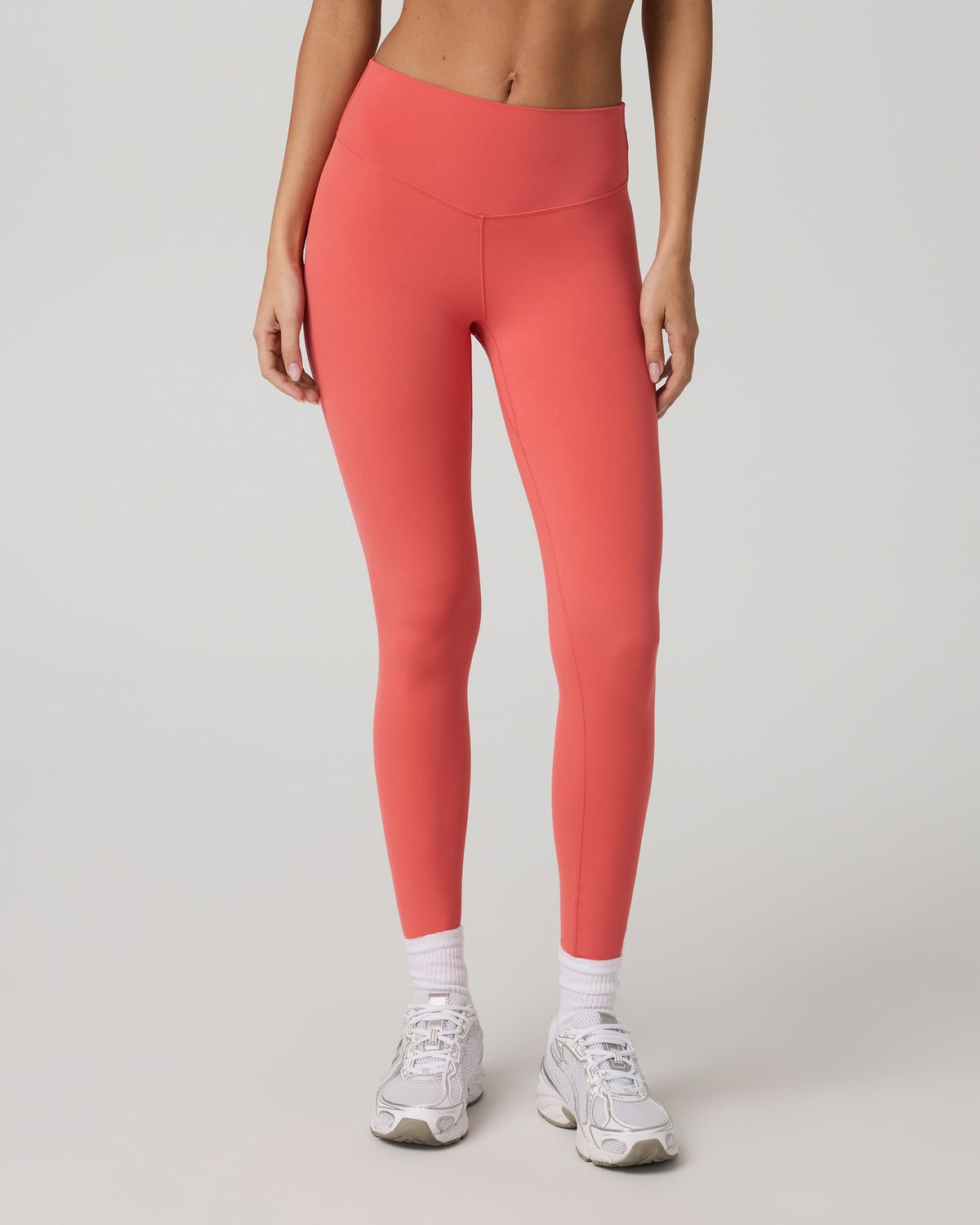 Vuori AllTheForm™ Legging - Long Women's Bright Coral Leggings - Vuori Clothing