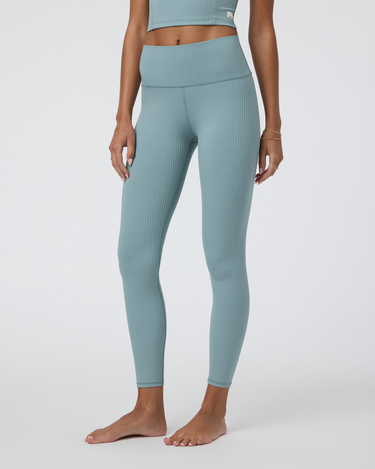 Inversion Rib Legging Mist - Vuori Clothing