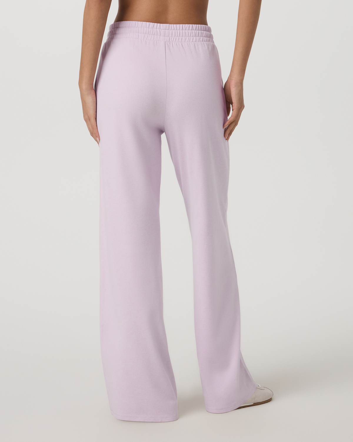 Halo Essential Wideleg Women's Lilac Breeze Heather Pants - Vuori Clothing