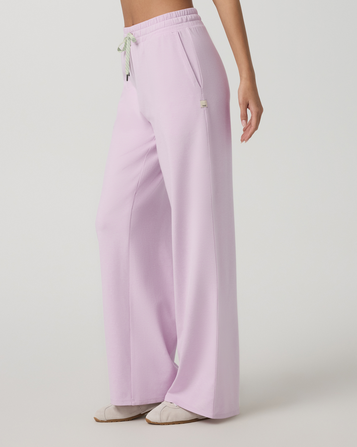 Halo Essential Wideleg Women's Lilac Breeze Heather Pants - Vuori Clothing