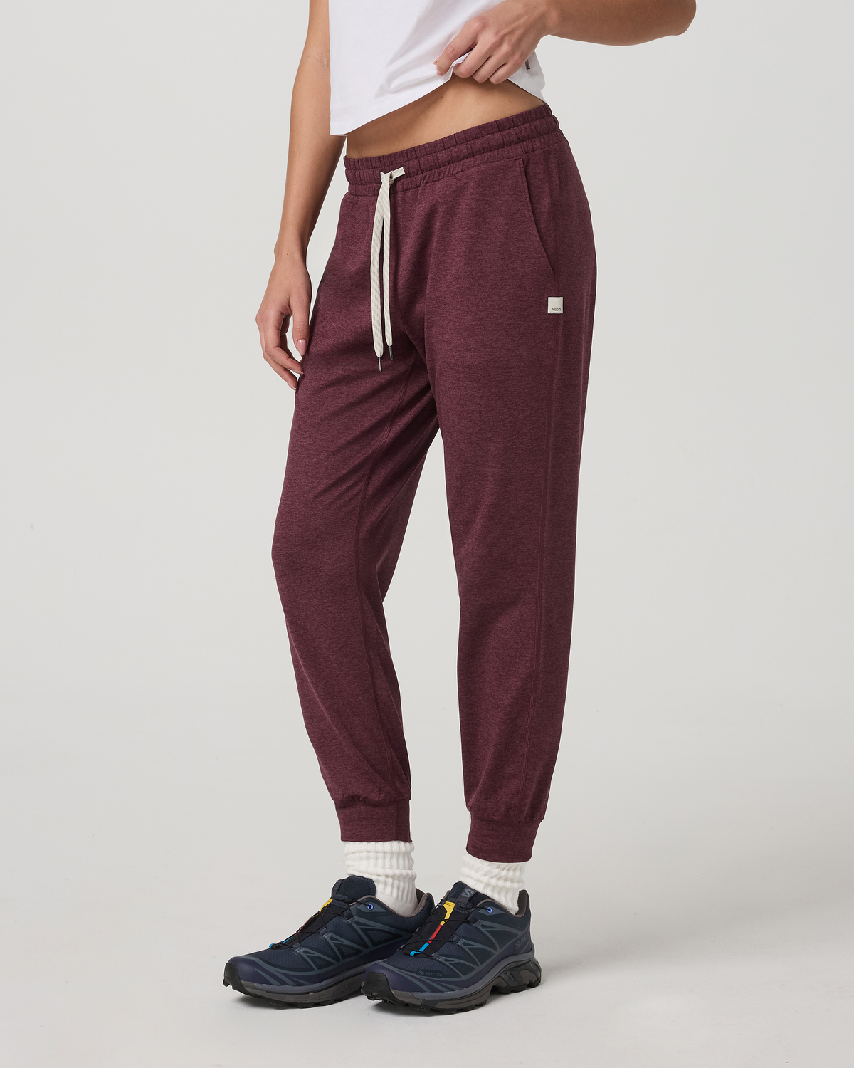 Performance Jogger - Long Women's Fig Heather Joggers - Vuori Clothing
