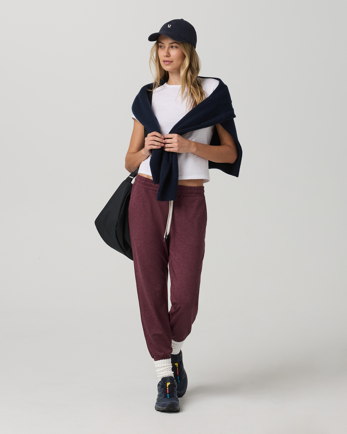 Performance Jogger - Long Women's Fig Heather Joggers - Vuori Clothing
