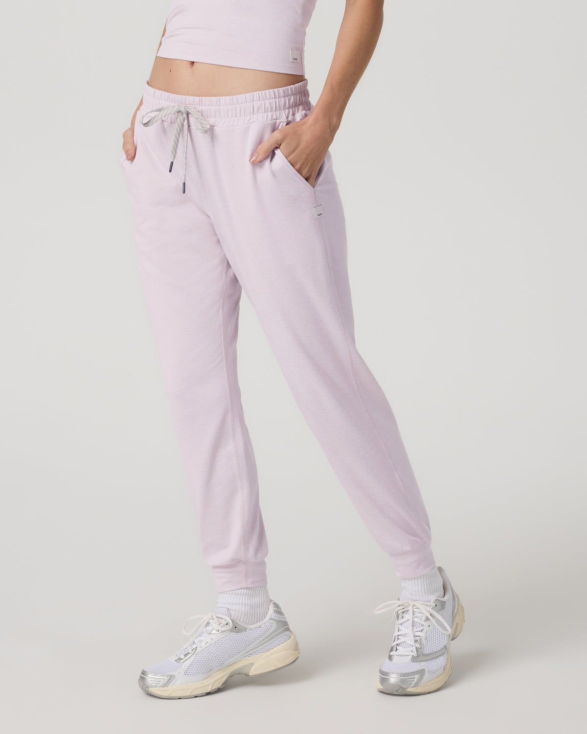 Women's Performance Joggers - Long Lilac Breeze Heather - Vuori Clothing