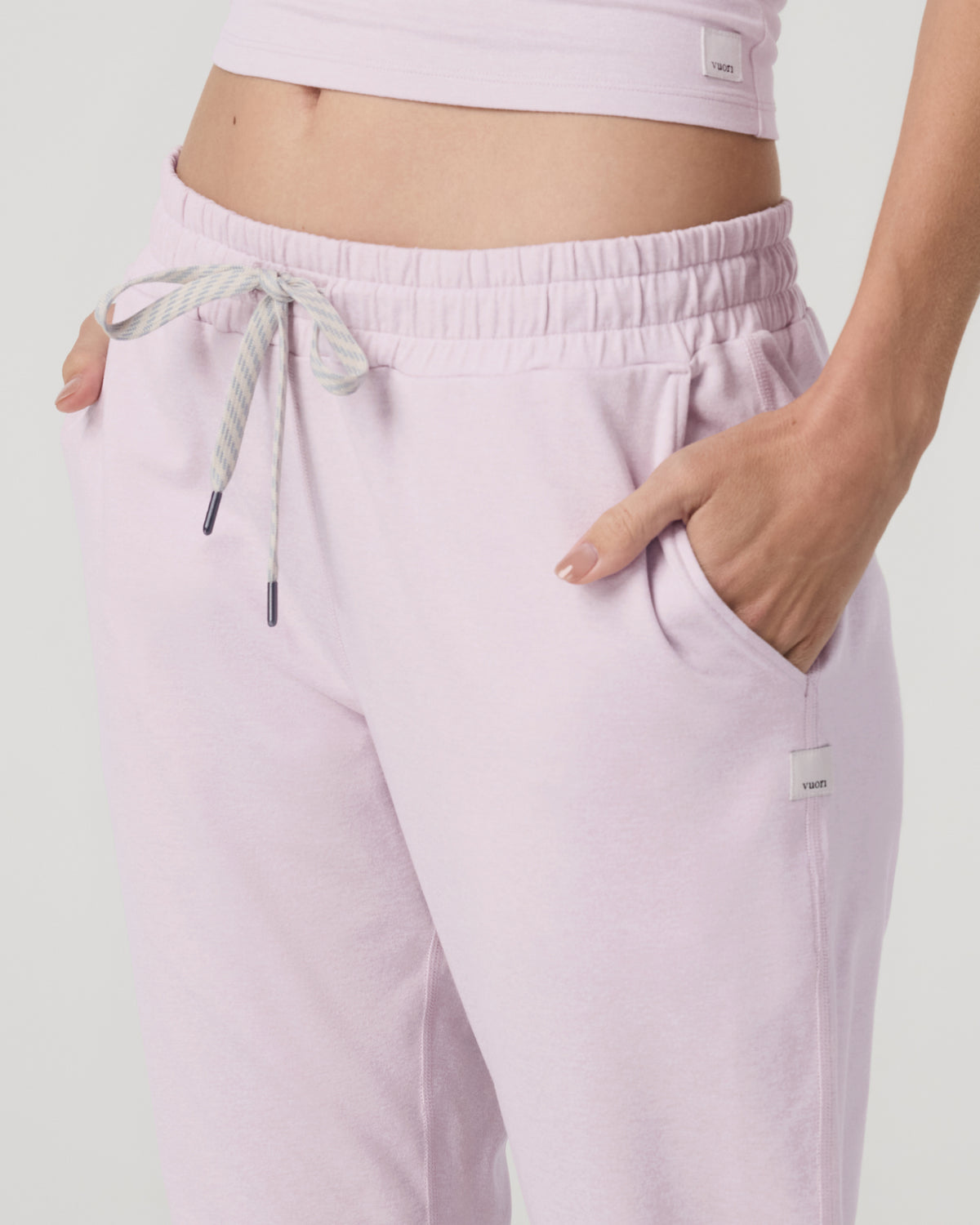 Women's Performance Joggers - Long Lilac Breeze Heather - Vuori Clothing