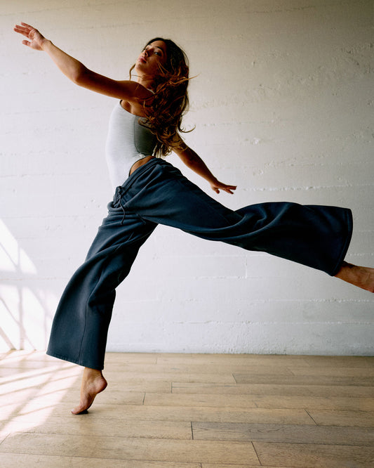 Restore Ultra Wideleg Sweatpant Women's Ocean Blue Pants - Vuori Clothing