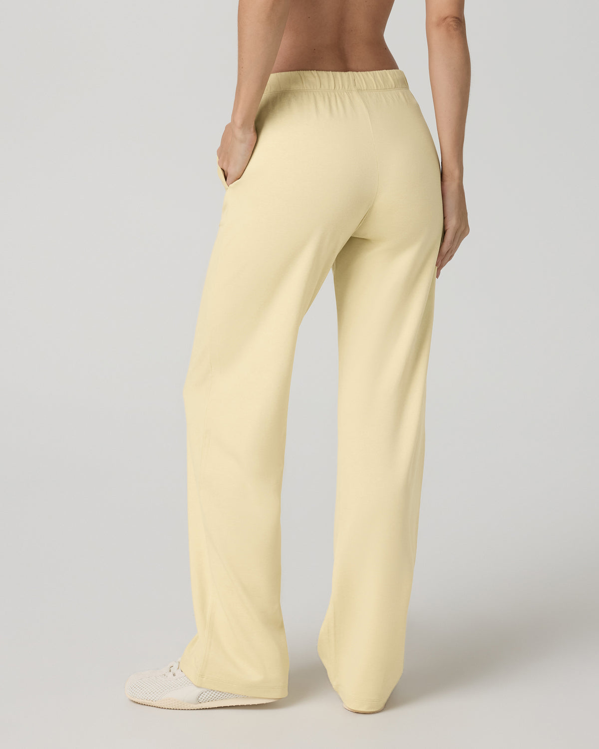 Women's Halo Modern Straight Leg Pant Lemon Snap Heather - Vuori Clothing