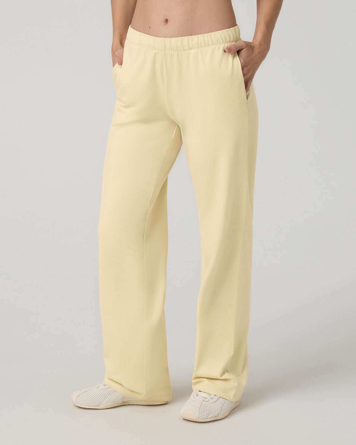 Women's Halo Modern Straight Leg Pant Lemon Snap Heather - Vuori Clothing