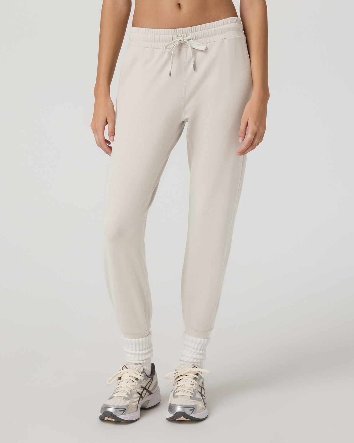 Performance Jogger - Long Ecru Heather - Vuori Clothing