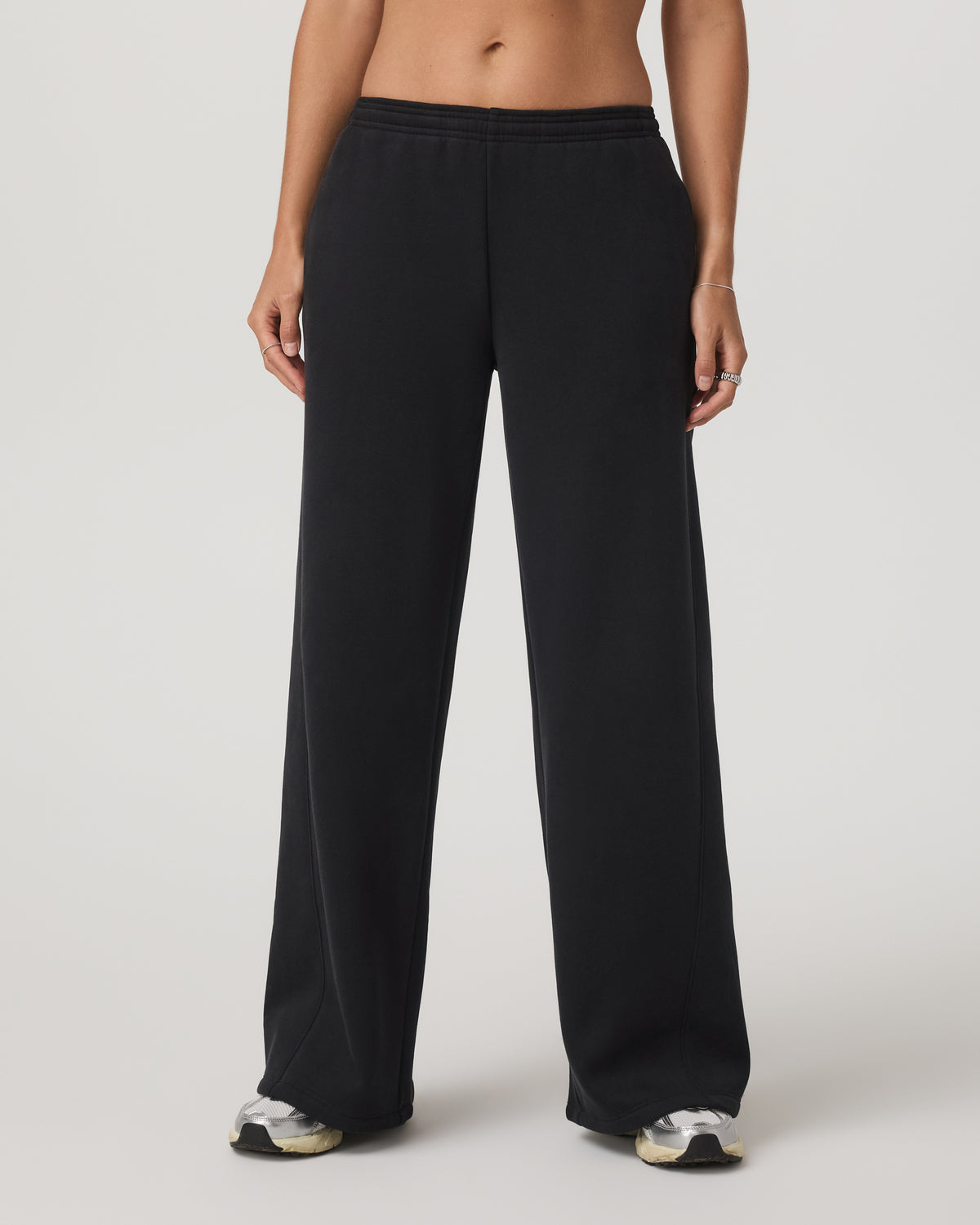 Women's Restore Ultra Wideleg Sweatpant Washed Black - Vuori Clothing