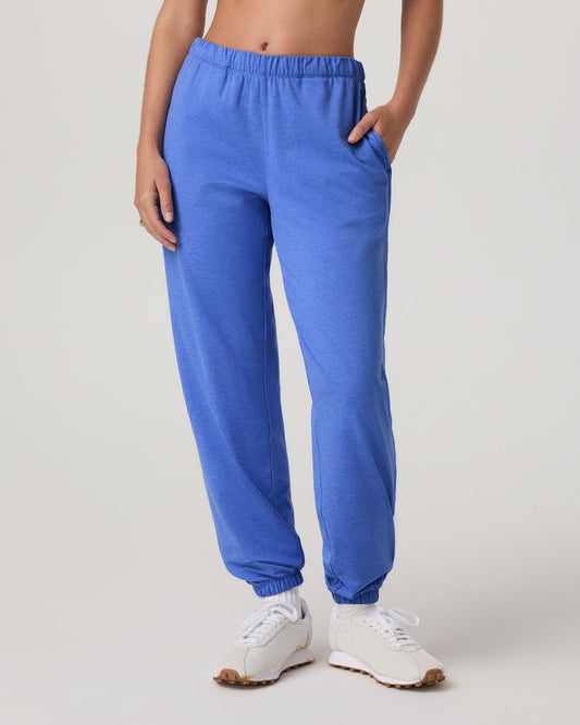 Halo Modern Sweatpant Women's Bright Iris Heather Pants - Vuori Clothing
