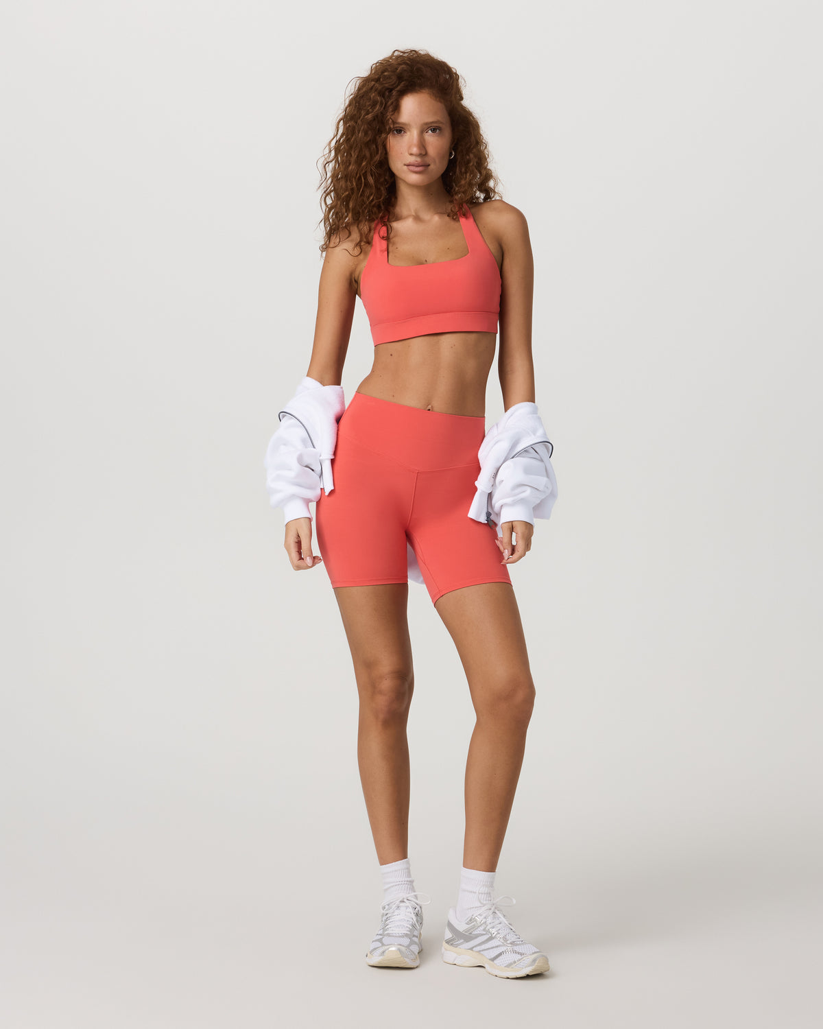 Vuori AllTheForm™ Short 6" Bright Coral Biker Shorts - Vuori Clothing