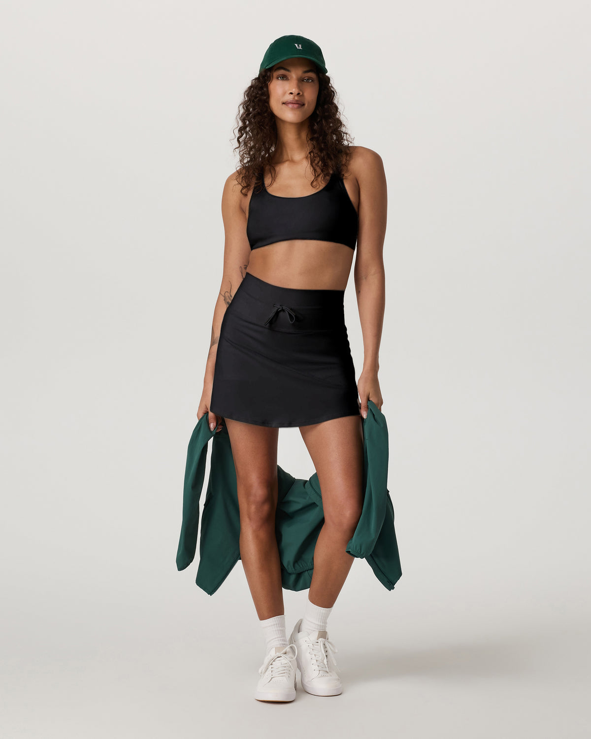 Daily Skirt Long 16" Women's Black Performance Skirt - Vuori Clothing