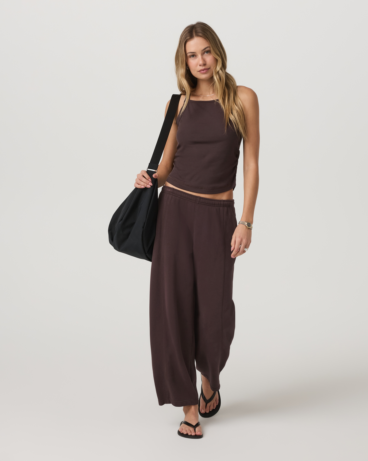 Pose Cooper Tank Women's French Roast Tank Top - Vuori Clothing
