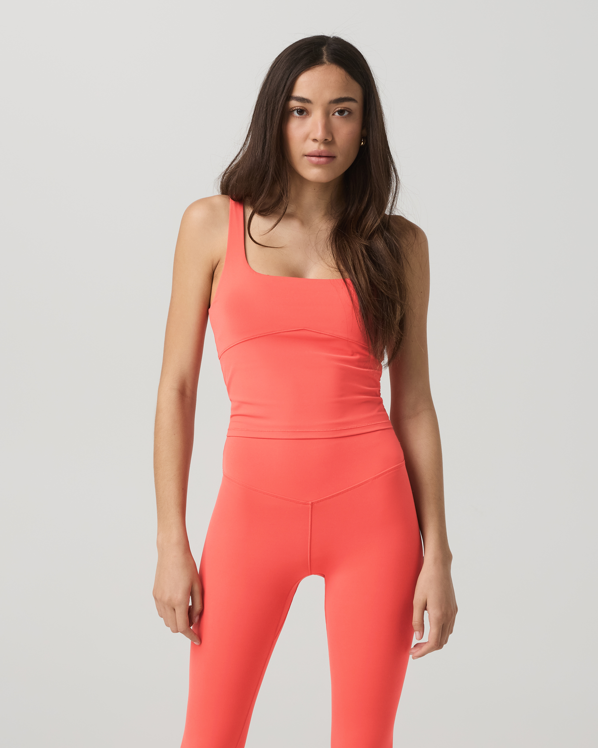 Vuori AllTheForm™ Support Tank Women's Bright Coral Top - Vuori Clothing