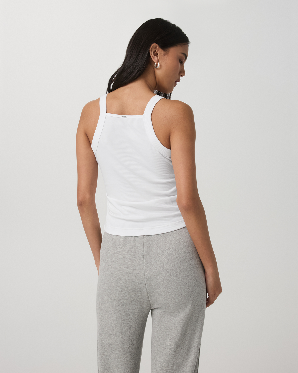 Pose Cooper Tank Women's White Square Neck Tank Top - Vuori Clothing