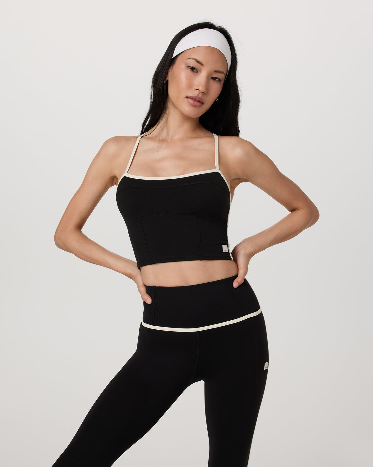Vuori AllTheFeels™ Corset Tank Women's Black Tank Top - Vuori Clothing