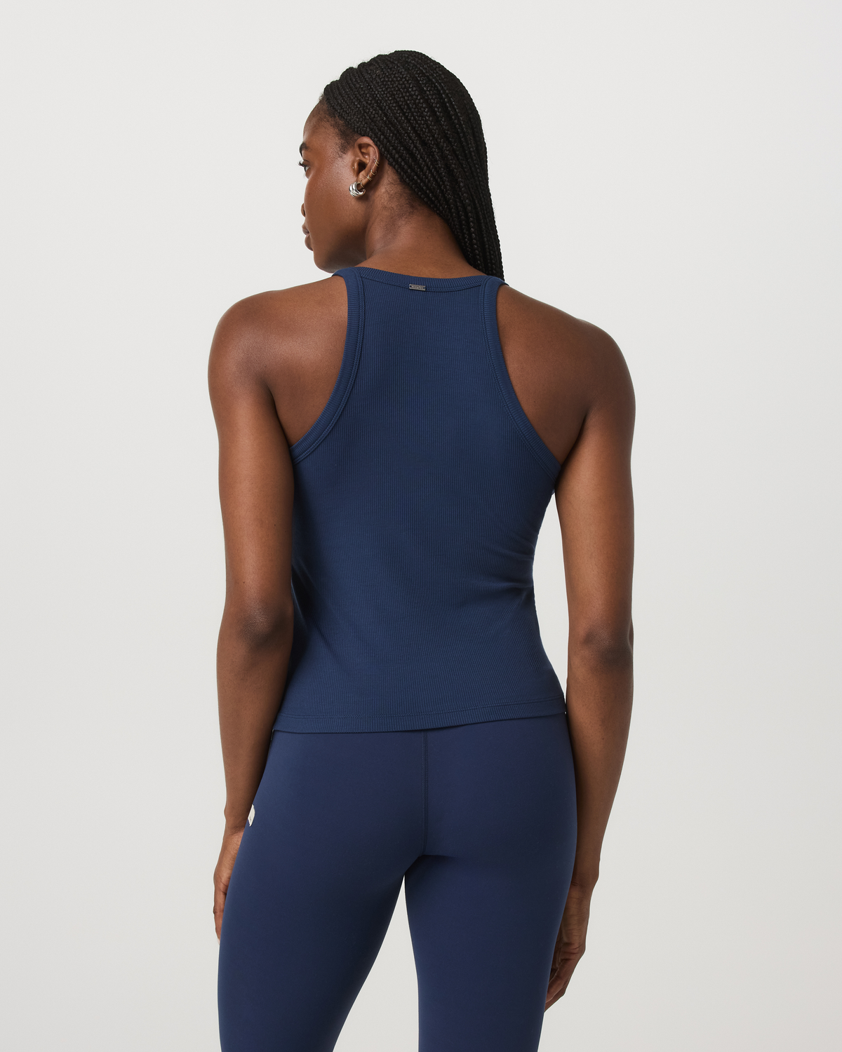 Cove Layering Tank Women's Blue Coast Rib Knit Tank Top - Vuori Clothing