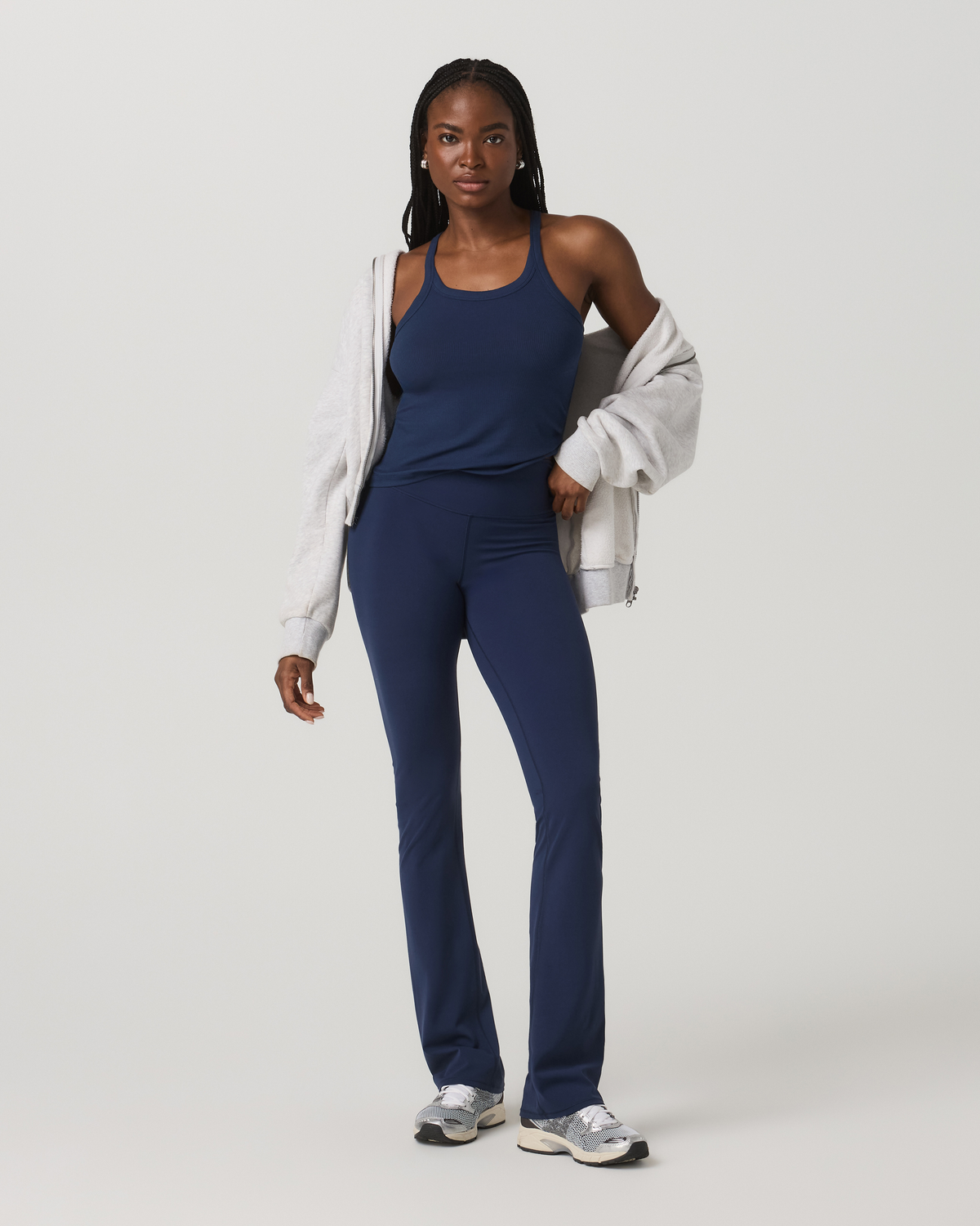 Cove Layering Tank Women's Blue Coast Rib Knit Tank Top - Vuori Clothing