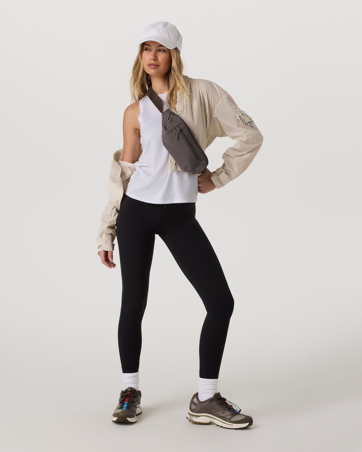 Energy Top Long Women's White Performance Tank Top - Vuori Clothing