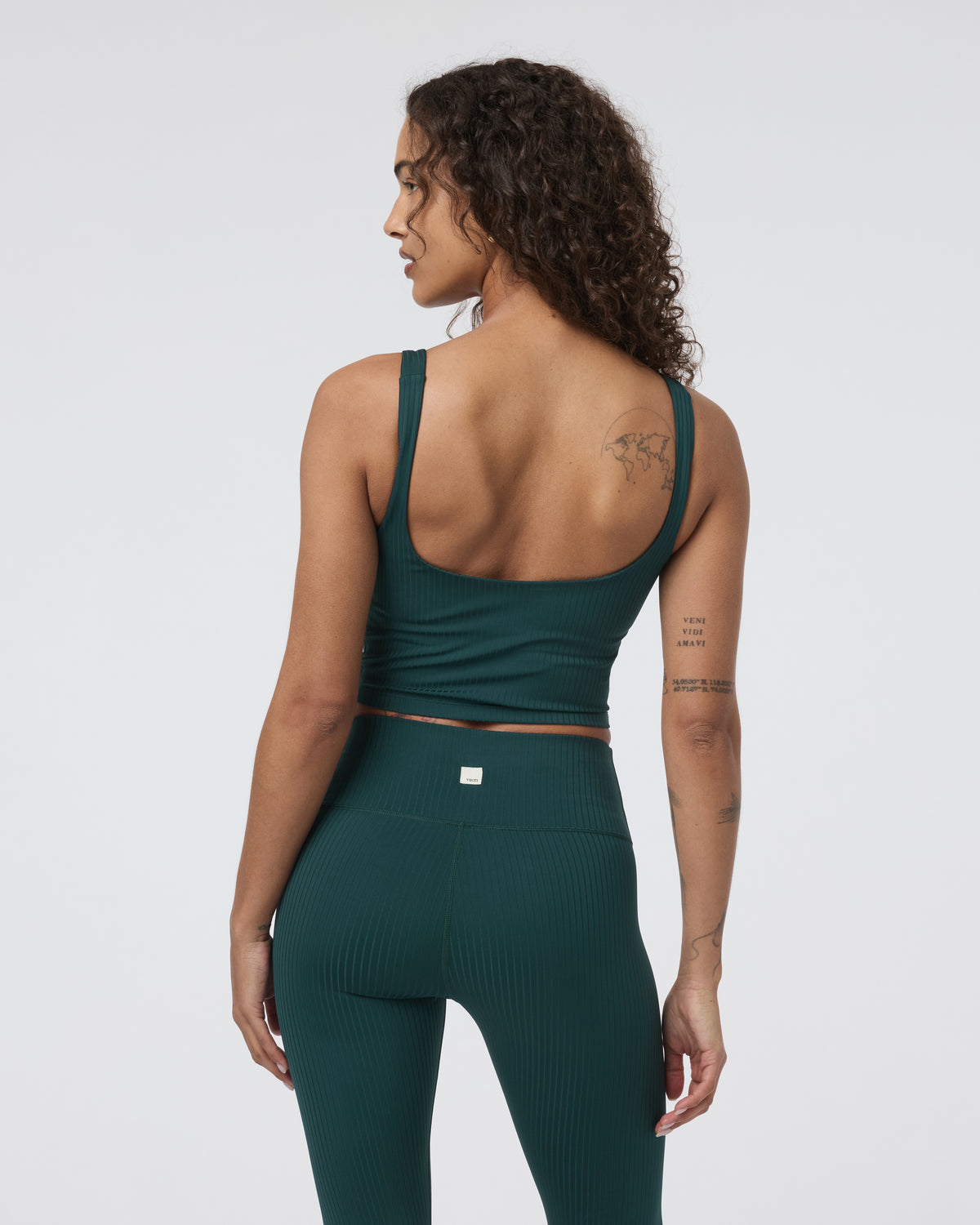 Inversion Rib Support Tank Moss - Vuori Clothing