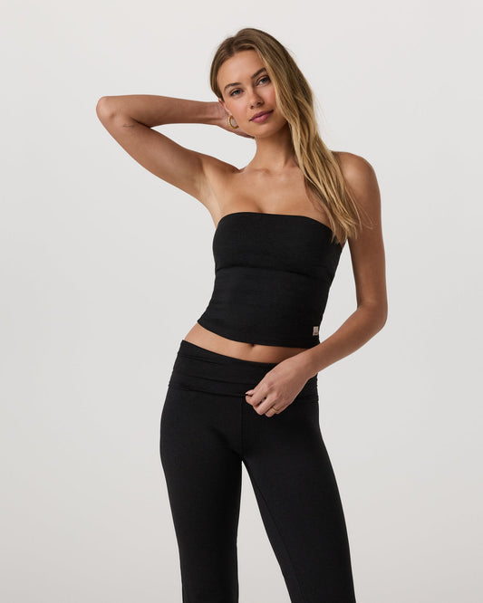 Halo Tube Top Women's Black Heather Tube Top - Vuori Clothing
