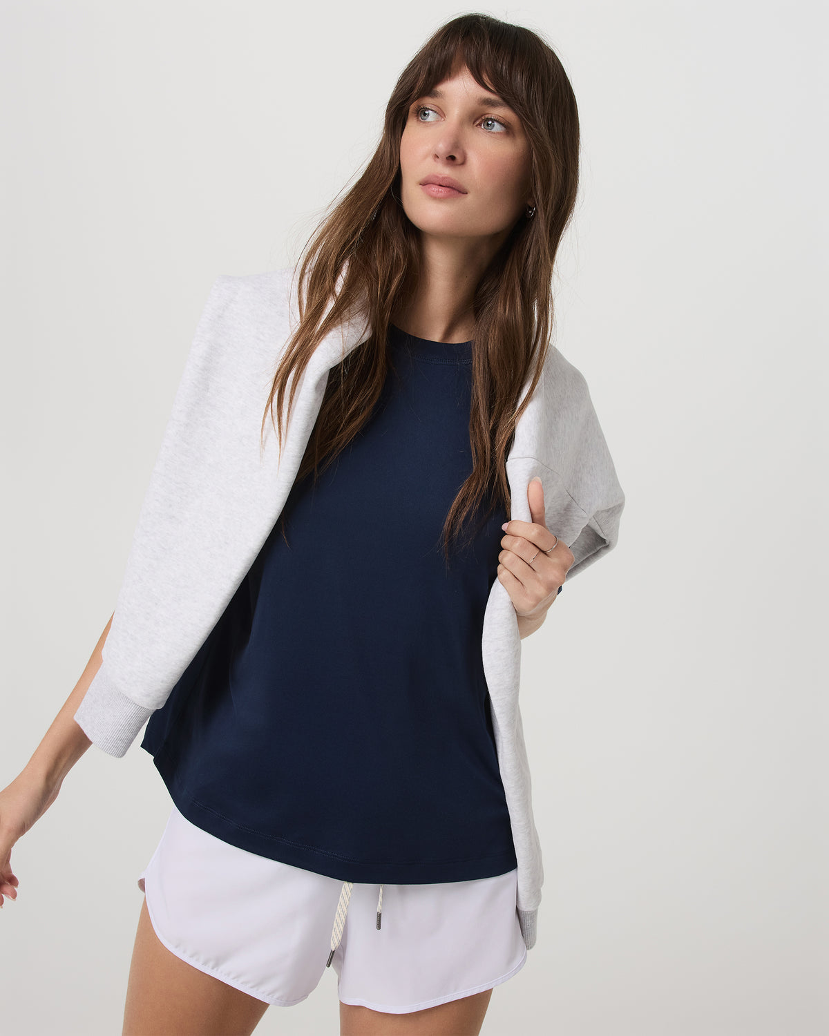 Energy Long Tee Women's Blue Coast Fitness Tee Shirt - Vuori Clothing