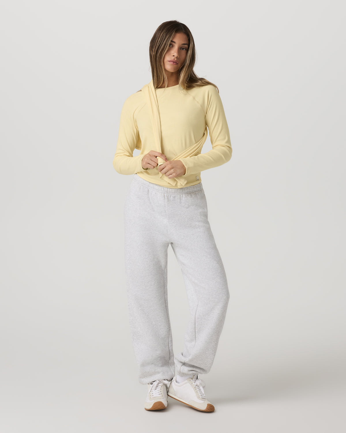 Long Sleeve Pose Crew Women's Lemon Snap Long Sleeve - Vuori Clothing