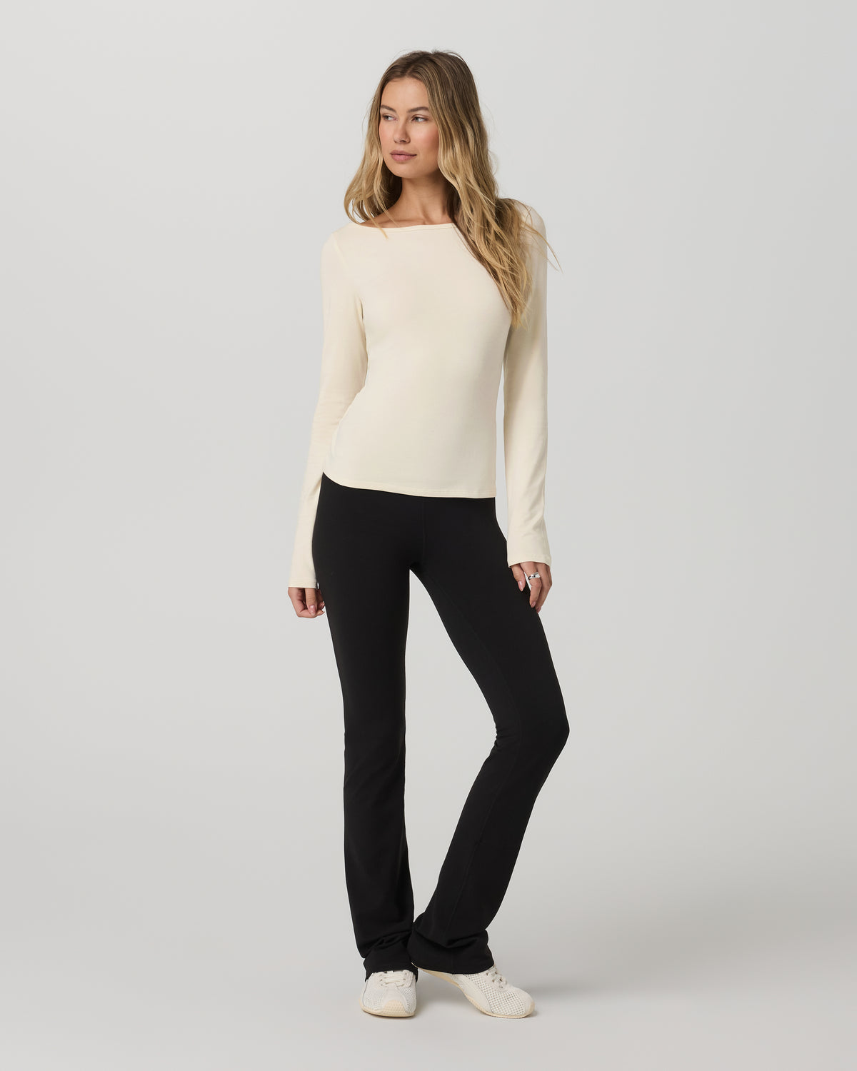 Long Sleeve Tuvalu Boat Neck Bone - Vuori Clothing