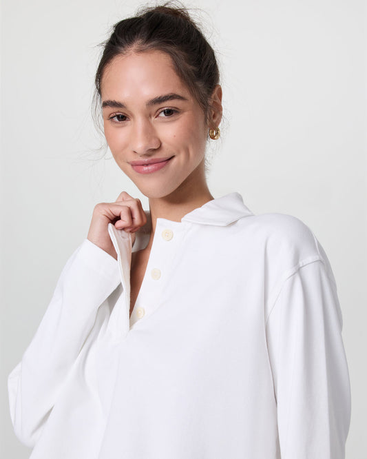 Mackenzie Rugby Polo White - Vuori Clothing