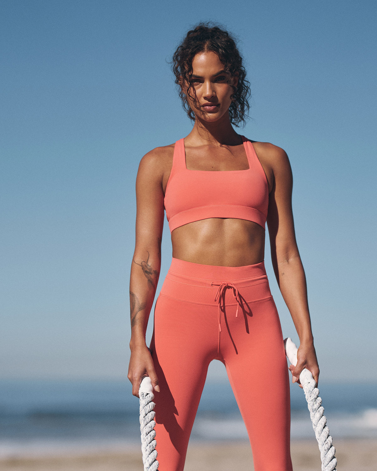 Daily Form Bra Women's Bright Coral Sports Bra - Vuori Clothing