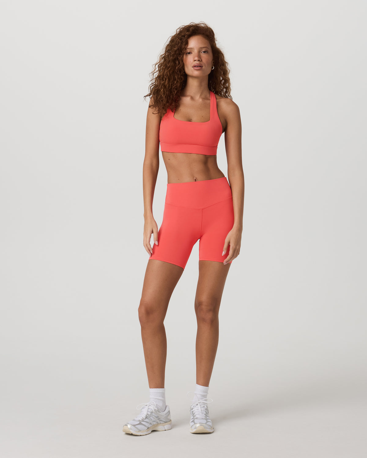 Daily Form Bra Women's Bright Coral Sports Bra - Vuori Clothing