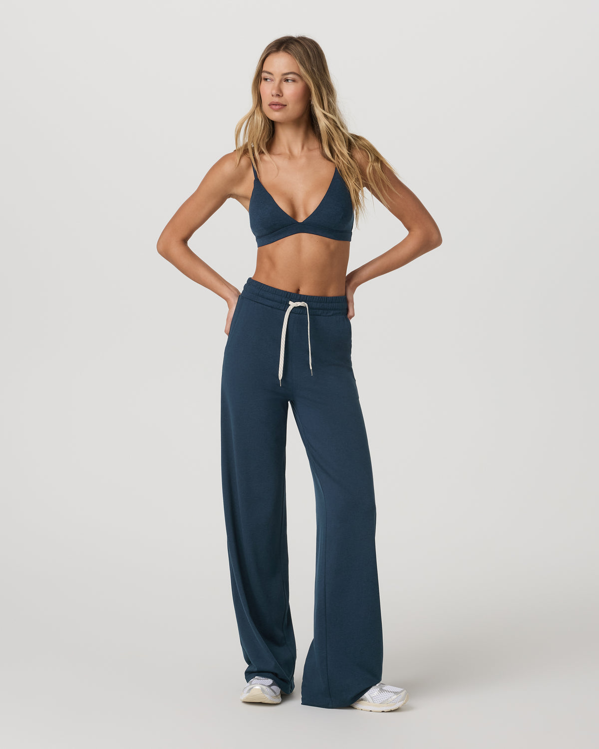 Halo Triangle Bra Blue Coast Heather Low-Support Bra - Vuori Clothing