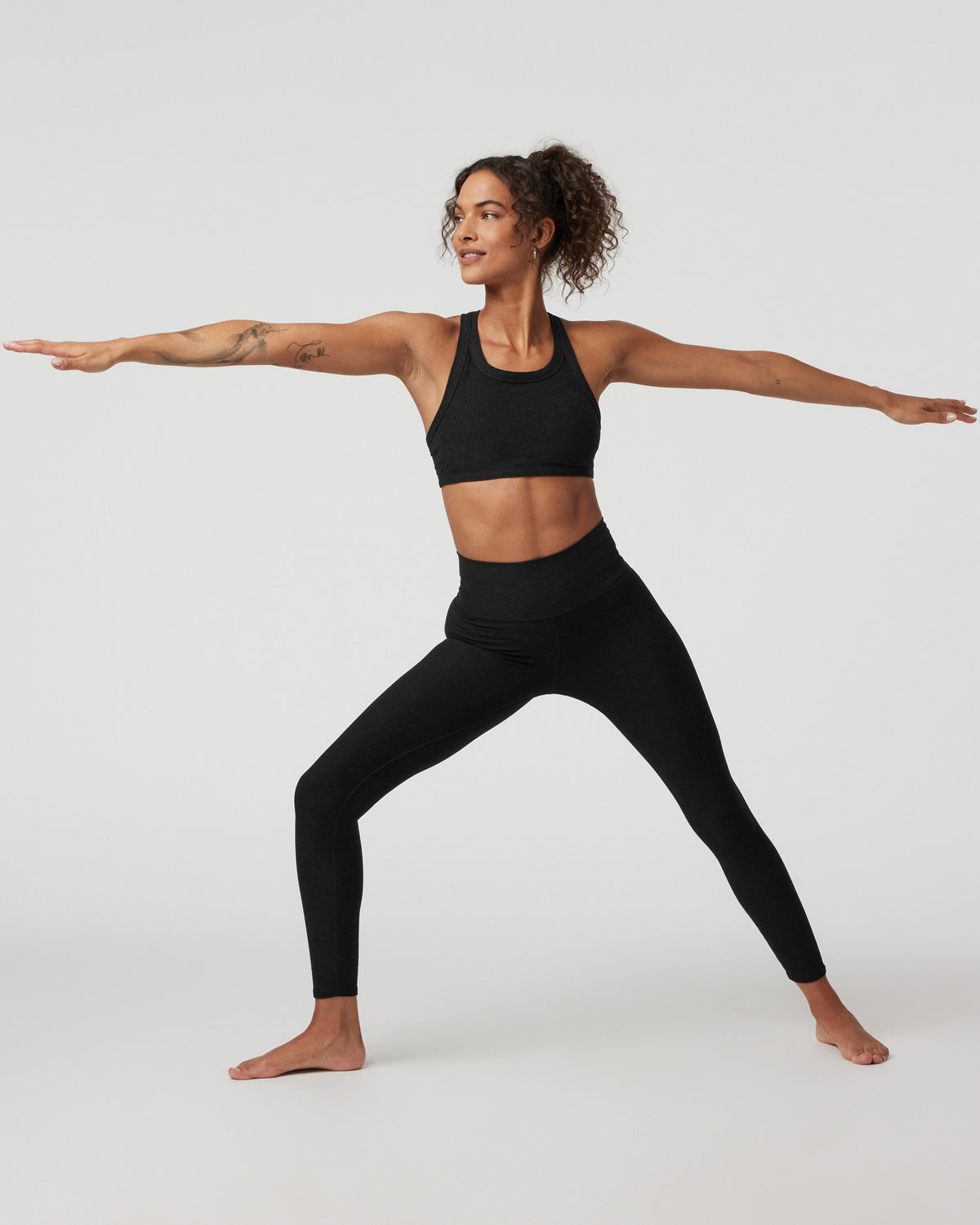 Elevation Racer Bra Black Racerback Sports Bra - Vuori Clothing
