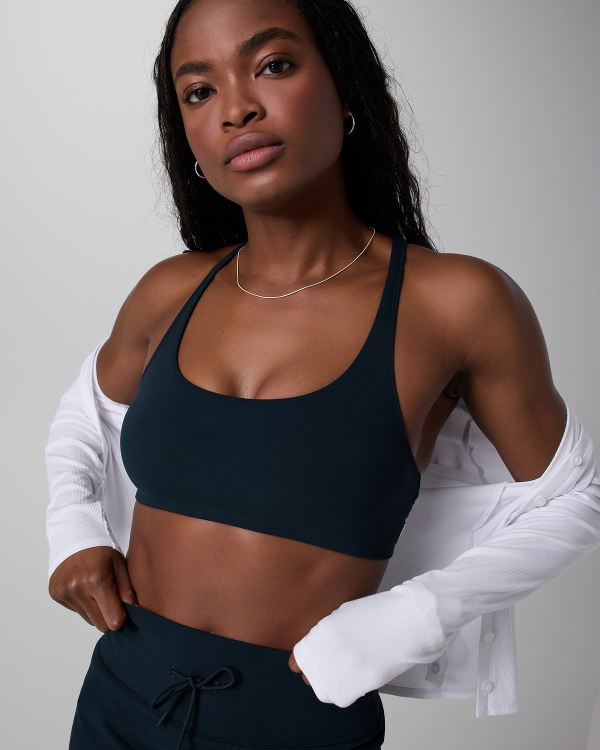 Yosemite Bra Ink Strappy Sports Bra - Vuori Clothing