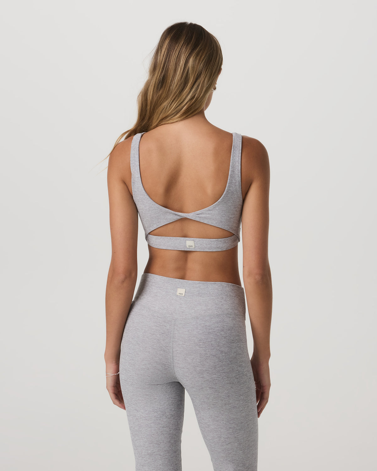 Elevation Rhythm Bra Light Heather Grey - Vuori Clothing