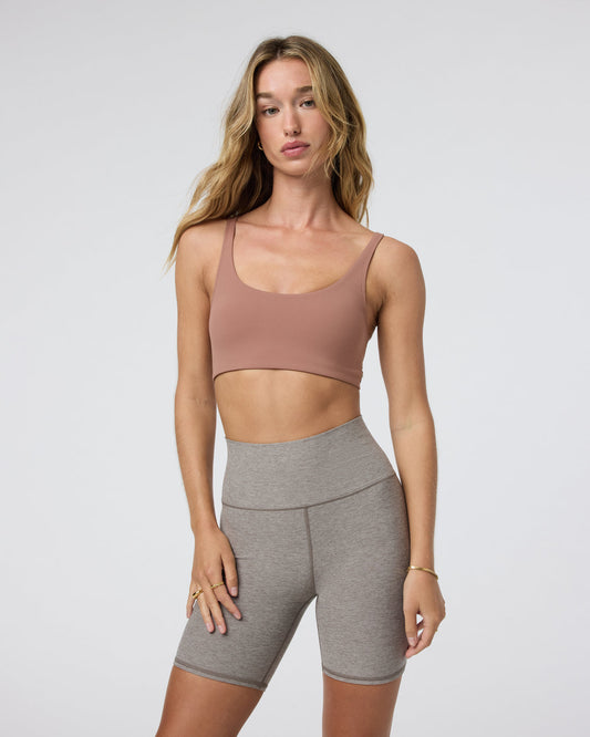 Yosemite Bra Sedona Brown Strappy Sports Bra - Vuori Clothing