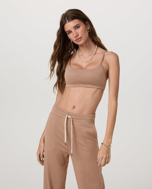 Halo Essential Bra Women's Nutmeg Heather Sports Bra - Vuori Clothing