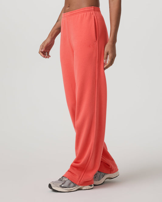 Sedona Straight Leg Sweatpant Women's Bright Coral Pant - Vuori Clothing