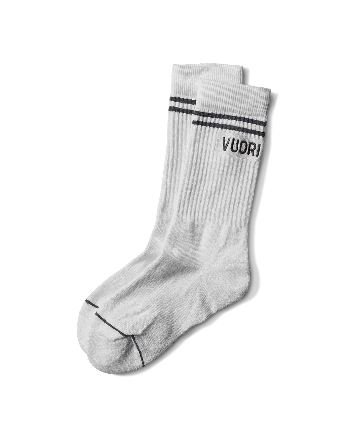Vuori Crew Sock White Performance Crew Socks - Vuori Clothing