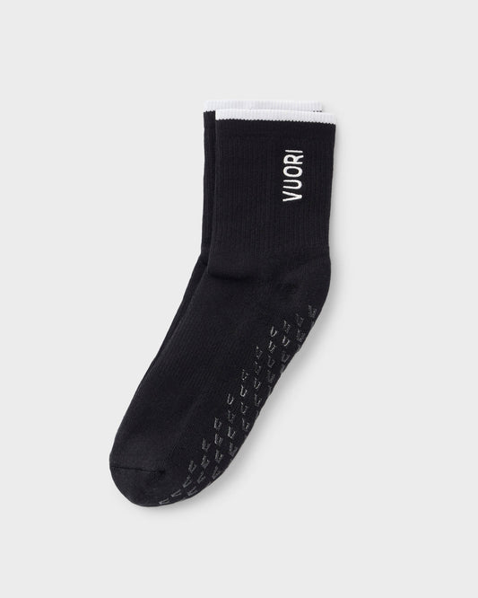 Half Crew Gripper Sock Black Grip Socks - Vuori Clothing