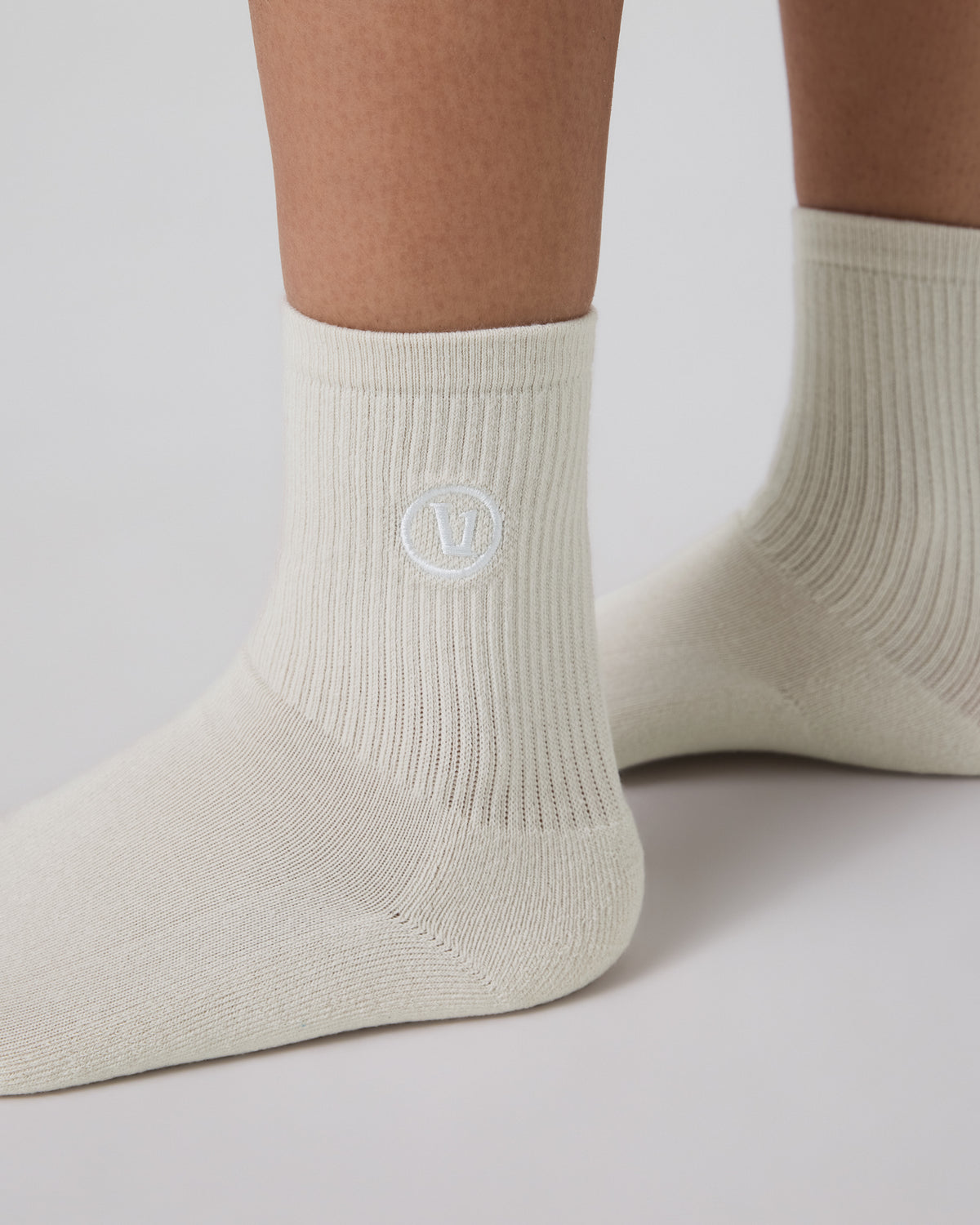 Half Crew Sock Salt Heather - Vuori Clothing