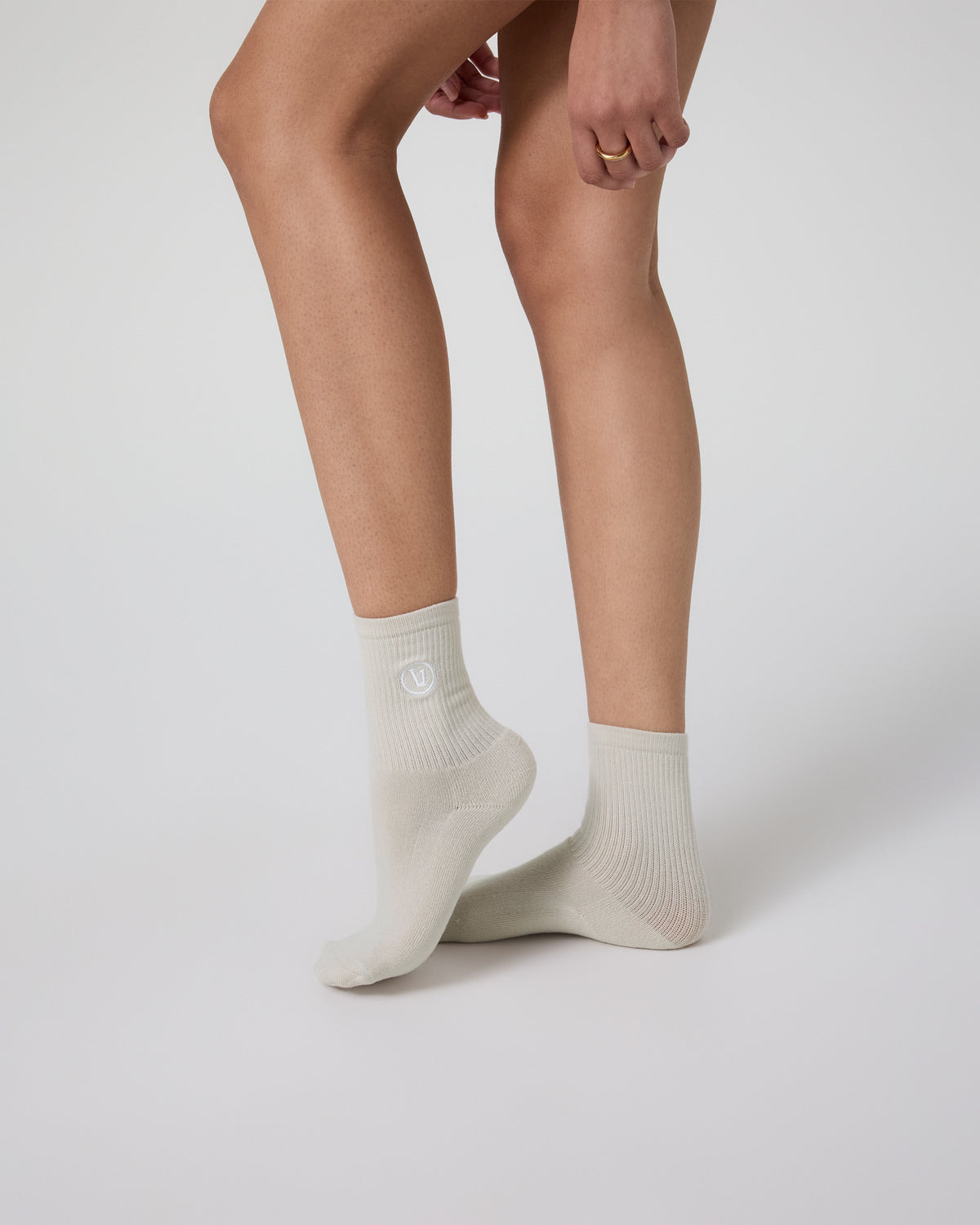 Half Crew Sock Salt Heather - Vuori Clothing