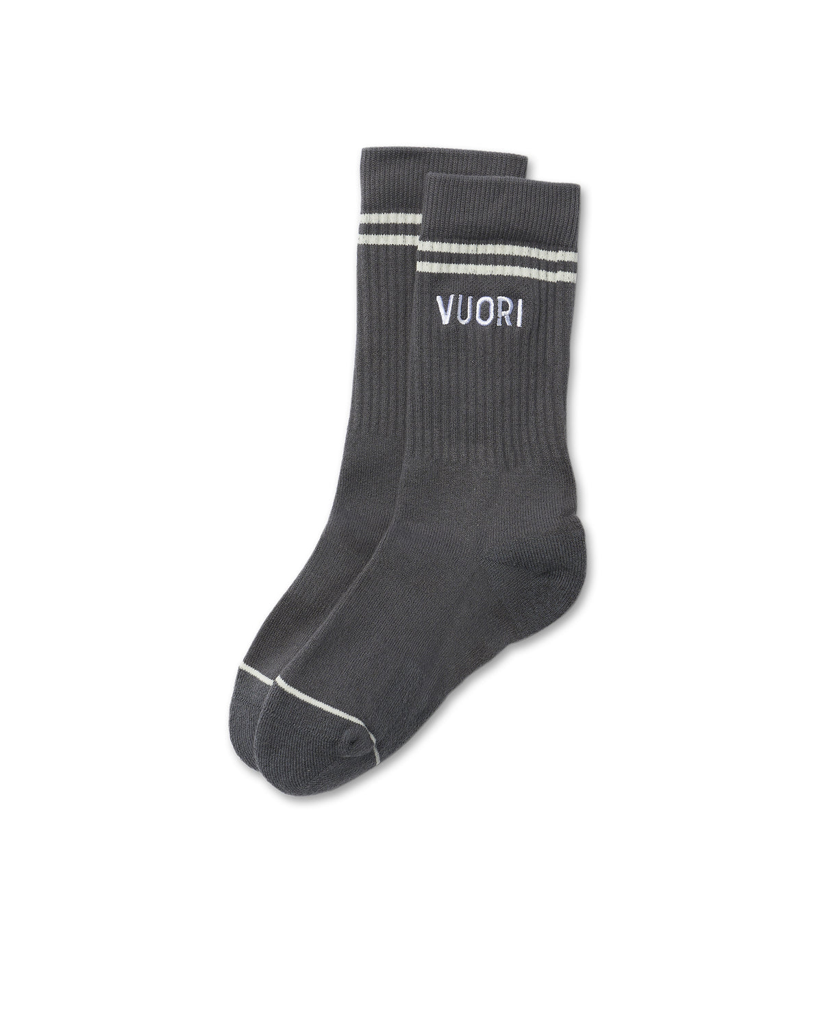 Vuori Crew Sock Charcoal Performance Crew Socks - Vuori Clothing